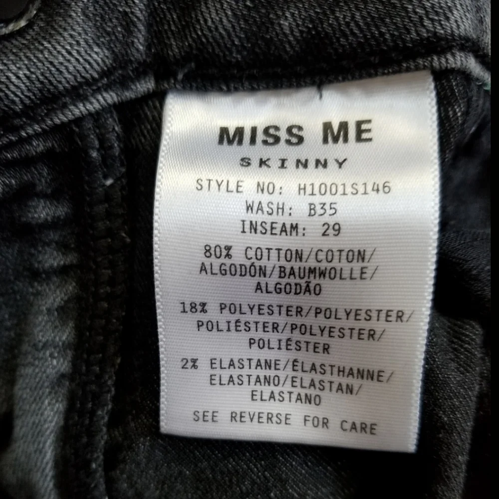 Miss Me Black Skinny Jeans